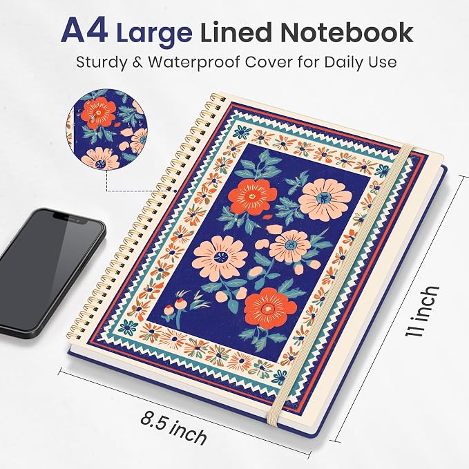 Taja Large Spiral Lined Journal - Image 5
