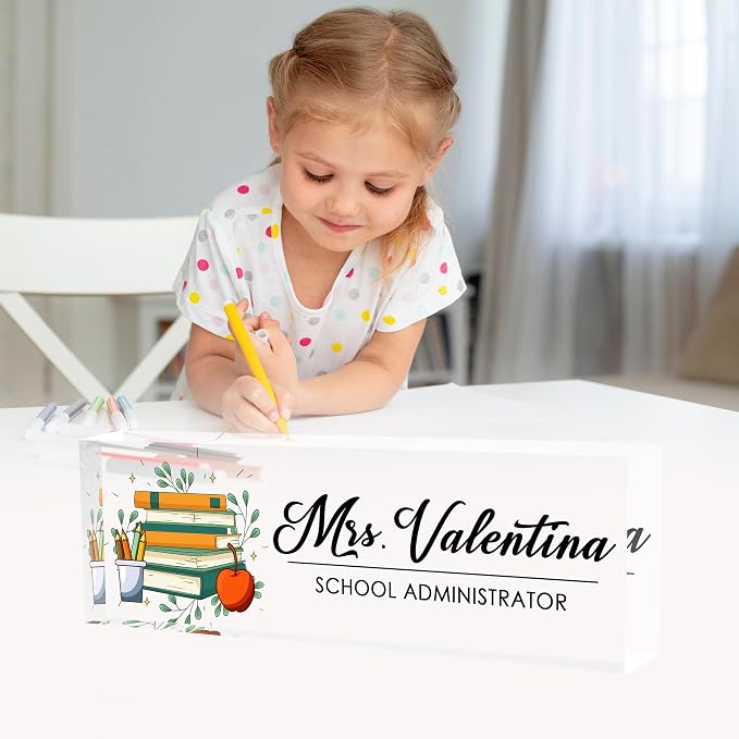 Desk Name Plate Personalized, Teacher Name Plate - Image 3