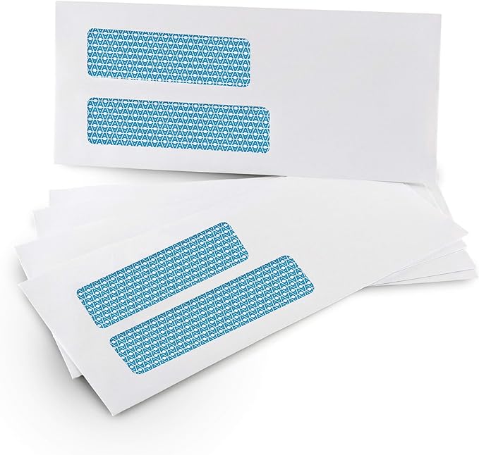 500#9 FLIP & SEAL Double Window Security Envelopes - Image 3