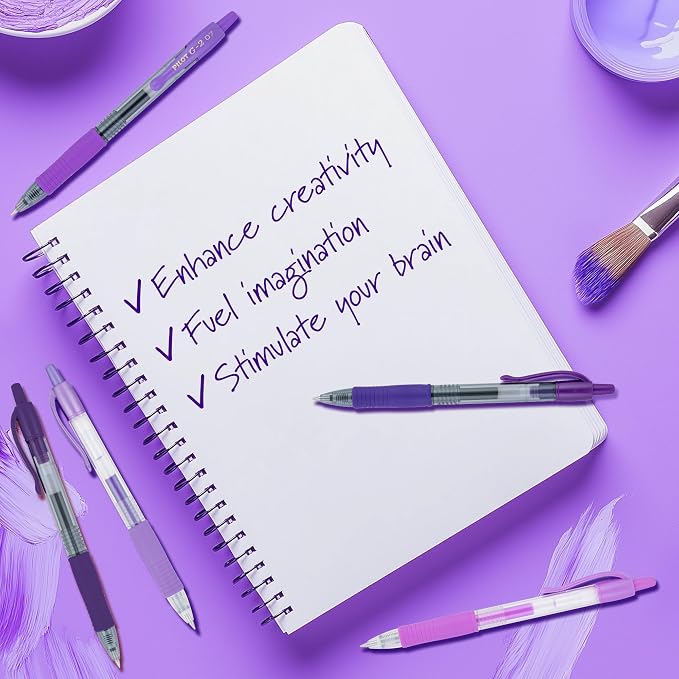 Pilot G2 Premium Gel Roller Pens, G2 Boost Purple Pens Pack, The Colors of - Image 3