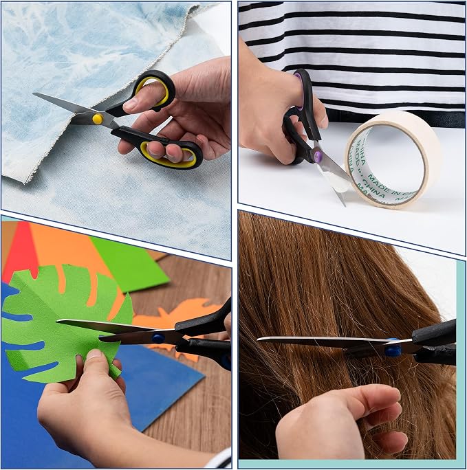 Scissors, BOOMIBOO 8" All Purpose 24 Pack - Image 6