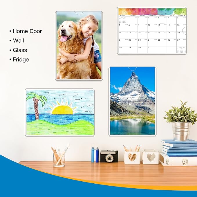 Magnetic Frames 11 x 17 Sign Holder Wall Mount 10 Pack, Rigid Clear Plastic - Image 9