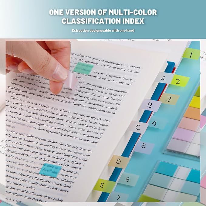 Golcellia Sticky Notes Tabs 900 Pieces Transparent Sticky Tabs, Writable - Image 6