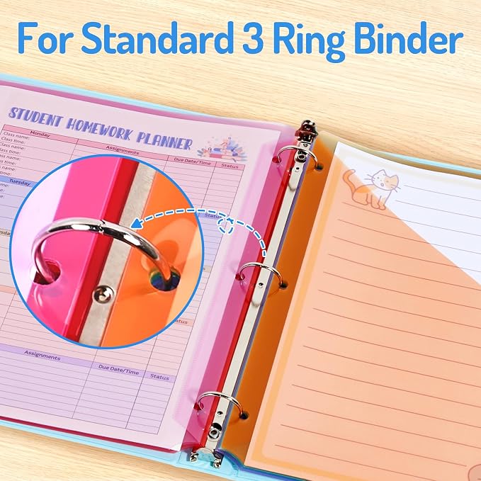 Forvencer 24 Count Dividers for 3 Ring Binder, Binder Dividers - Image 6