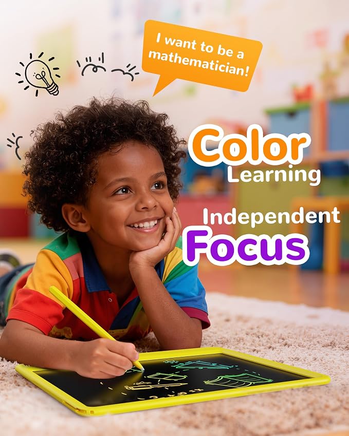KOKODI LCD Writing Tablet, 12 Inch Colorful Toddler Doodle Board Drawing Tablet - Image 4