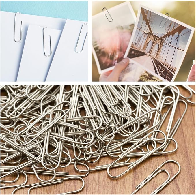 350 Pcs Paper Clips and Binder Clips, Office Clips Set, Large Binder Clips - Image 5