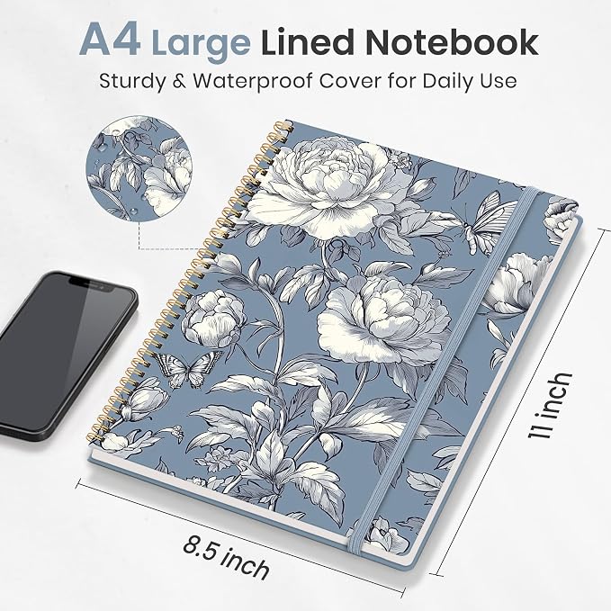 Taja Large Spiral Lined Journal - Image 5