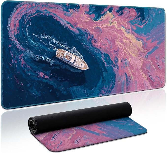 Aesthetic Desk Mat, Cute Vivid Sea Desk Pad Protector by Zotia