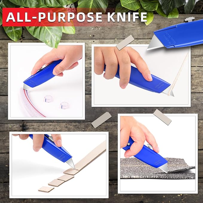 DIYSELF Utility Knife, 20 Pack Heavy Duty Box Cutter Retractable, Box Cutter - Image 4