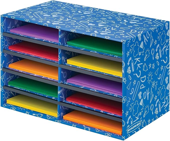 Bankers Box Classroom Collection 10-Compartment Mail Sorters, 19.5" x 12.375" by BankersBox