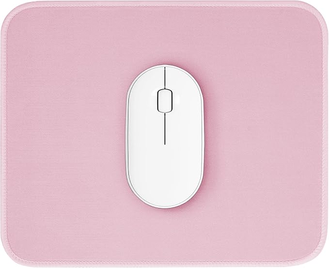 Pink Mouse Pad, Nice and Cute Mouse Pad, Splash-Proof Textured 10.2 x 8.2Inch by ZYAOTWQZ