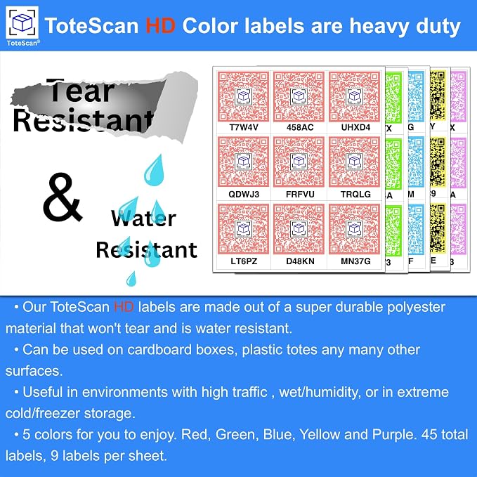 ToteScan HD Color Intelligent QR Labels - Image 3