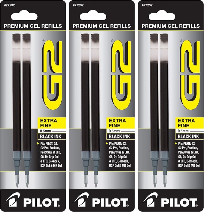 Pilot, G2 Gel Ink Refills, Extra Fine Point 0.5 mm by PilotCorporationofAmerica
