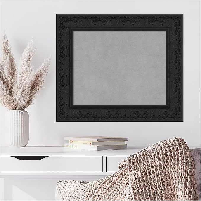 Amanti Art Black Framed Magnetic Board 23x27 Small Vision Board - Image 6