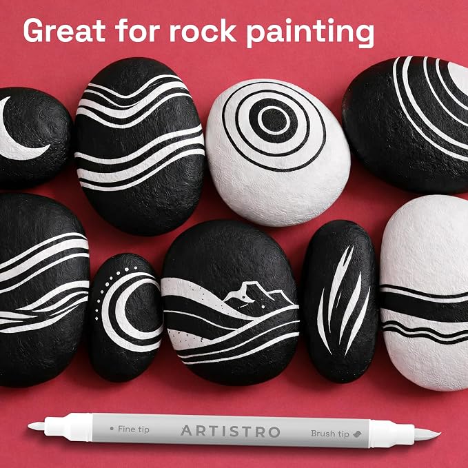 ARTISTRO 36 White Acrylic Paint Markers - Image 7