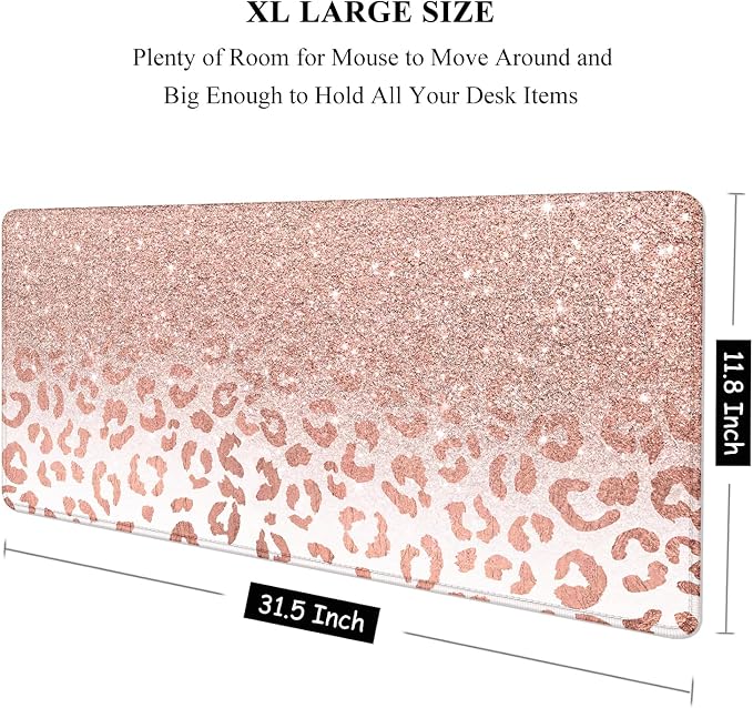 Auhoahsil Large Mouse Pad, XXL Desk Pad, Extened Mousepad 31.5" x 11.8" - Image 2