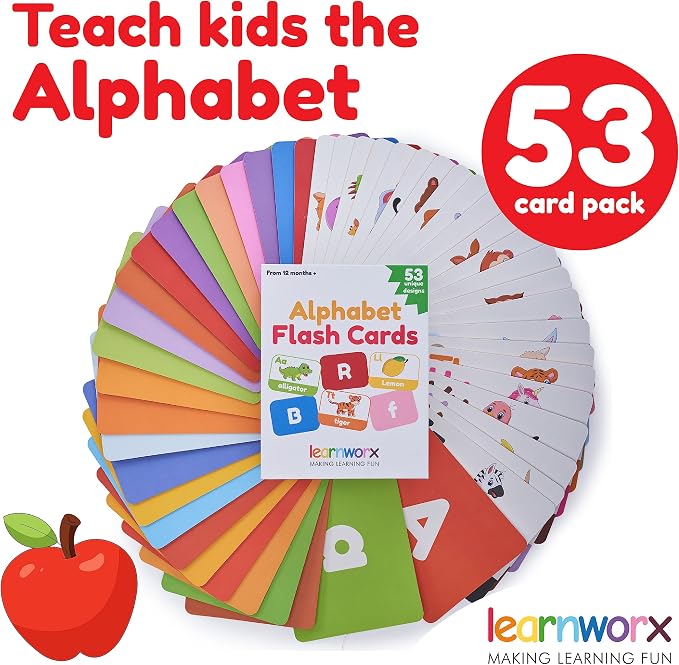 Alphabet Flash Cards for Toddlers | Award-Winning | 52 ABC Flashcards for Baby - Image 2
