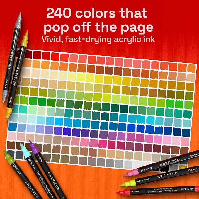 ARTISTRO 240 Acrylic Paint Markers - Image 2