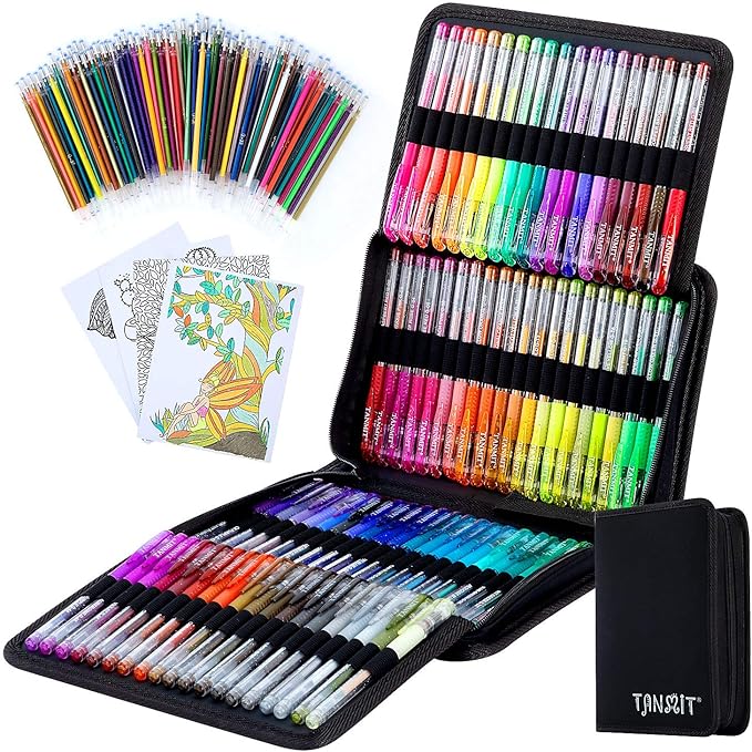 TANMIT Glitter Gel Pens, 160 Pack Glitter Pen by Createsomethingwonderfultoday