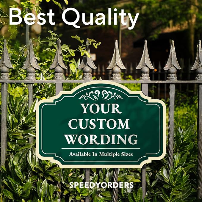 Custom Aluminum Signs: Driveway/Outdoor Metal, Waterproof, Forest Green 24x18 In - Image 7