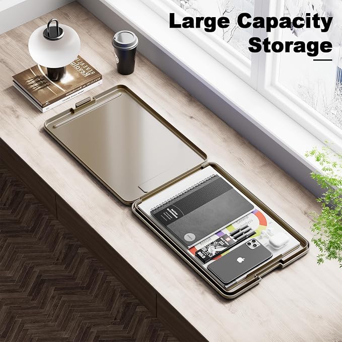 Hongri Clipboard with Storage, 8.5 x 11 Clip Board Foldable, Size 13.4 x 9.4 X - Image 6