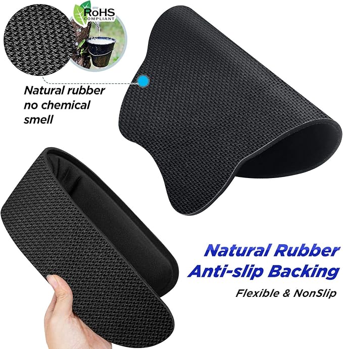 Gimars Upgrade Enlarge Superfine Fibre Soft Smooth Gel Ergonomic Mouse Pad - Image 5