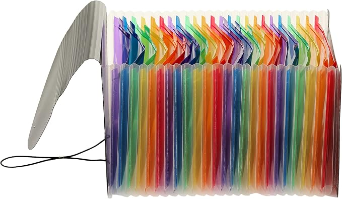 Mukawa 24 Pocket Expanding File Folder, Expandable Accordion File Organizer - Image 5