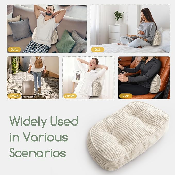 HIGOGOGO Lumbar Support Pillow for Recliner Chair/Accent Chair/Couch/Office - Image 6