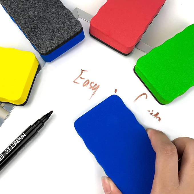 Magnetic Dry Erase Erasers, 8 Pack Whiteboard Erasers, Dry Erase Board Eraser - Image 5