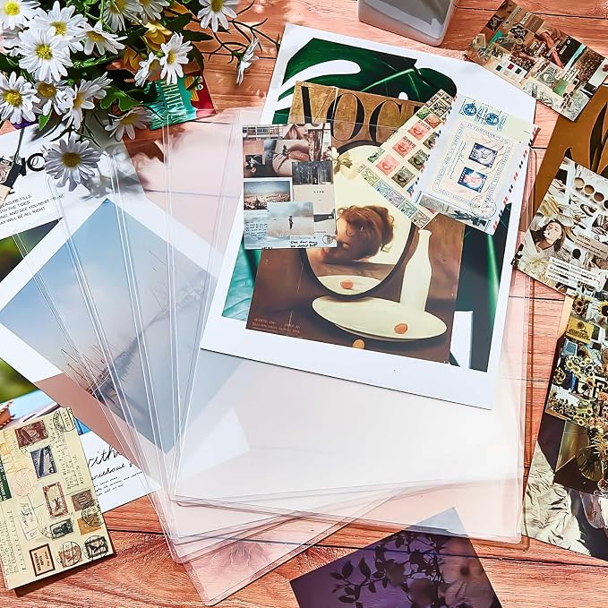 Jecery 1 Pcs 8.5 x 11'' Rigid Print Protectors Clear Rigid Plastic Paper Page - Image 7