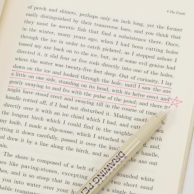 Muchcute 01 Micro Fineliner Drawing Art Pens: 12 Colors 0.25mm Extra Fine Point - Image 4