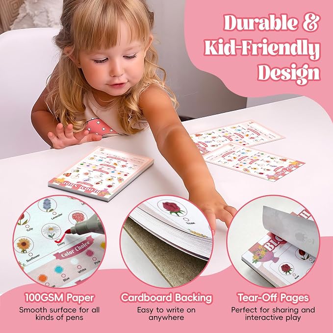 6 Pack Kids Pretend Play Notepads, 40 Pages Kids Playtime Pads - Image 4