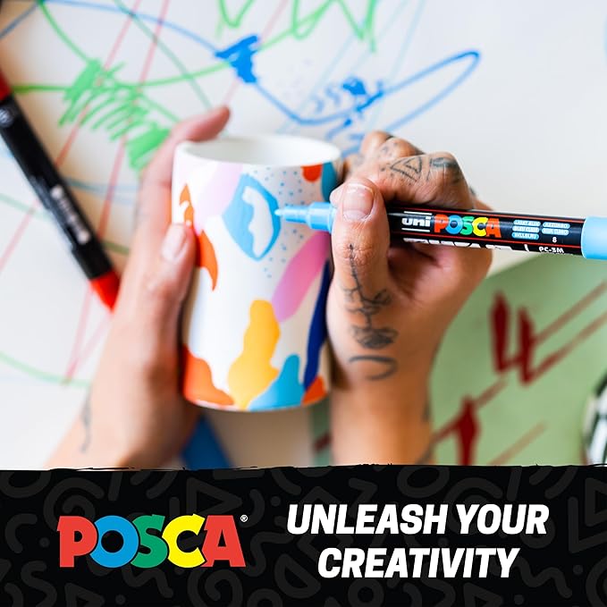 POSCA PC-5M Water-Based Paint Markers, Medium Point, 36 Pack - Image 7