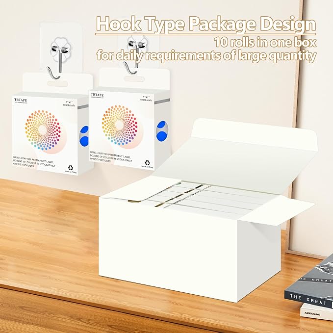 Blue 1 Inch Round Color Coding Dot Labels, 10 Rolls 10000 Dot Stickers in - Image 4