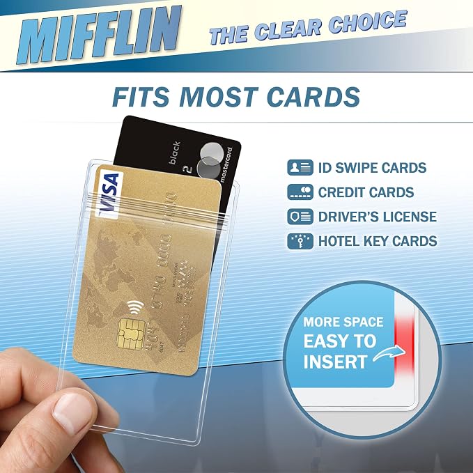 Mifflin-USA Vertical Plastic Card Holder - Image 2