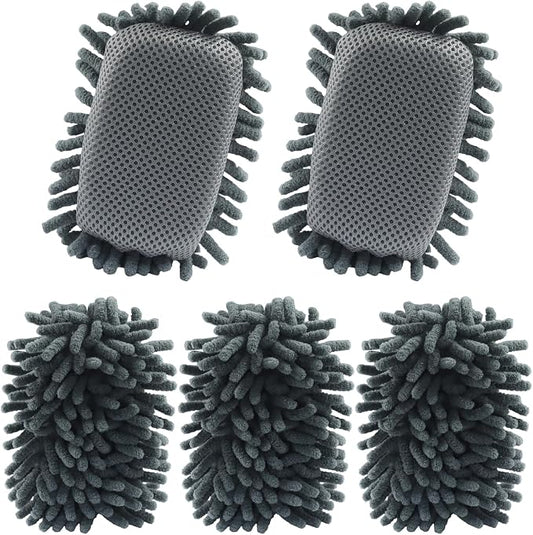 Biaungdo 5 Pack Washable Whiteboard Eraser, Microfiber Shag Dry Eraser by Biaungdo