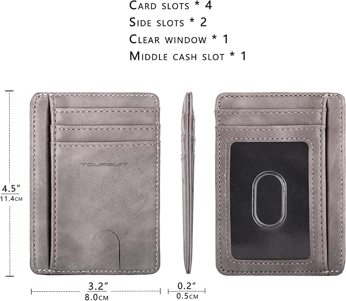 TOURSUIT Travel Minimalist Slim Front Pocket Wallet - Image 4