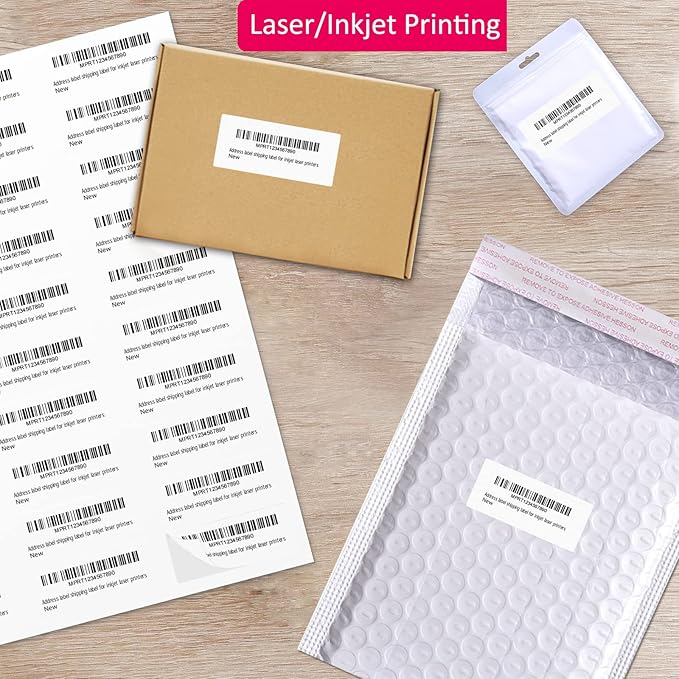 1" x 2-5/8" Shipping Address Labels 30000 Label Stickers Paper - Image 3