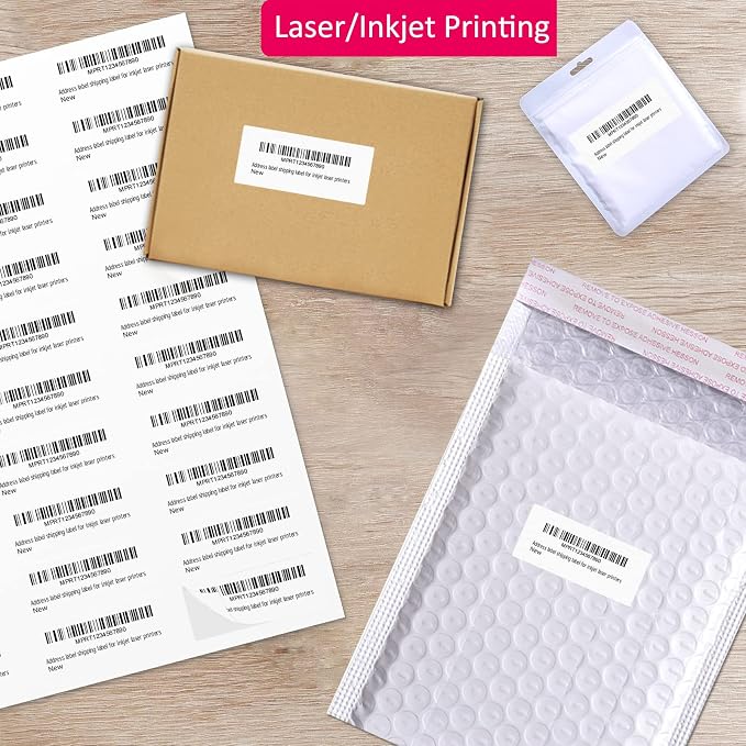 1" x 2-5/8" Shipping Address Labels 15000 Label Stickers Paper - Image 3