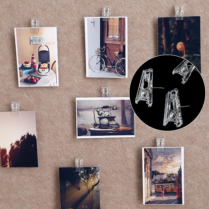 Push Pin Clips, Thumb Tacks for Wall/Cork Board - Image 4