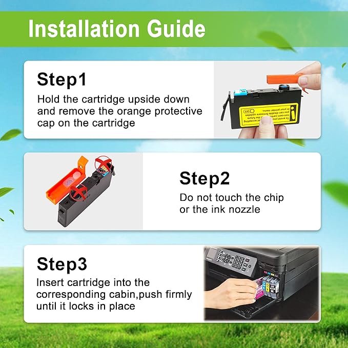 LC401XL Ink Cartridges Compatible for Brother Ink Cartridges LC401 XL Use for MFC-J1010DW MFC-J1012DW MFC-J1170DW MFC-J1800DW (Black Cyan Magenta Yellow, 4 Pack)-DeskLoop Office