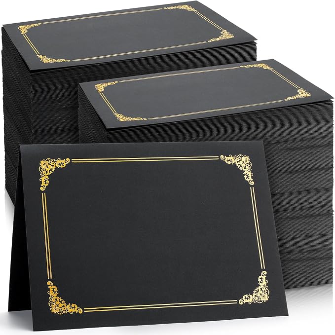 Fainne 200 Pcs 8.5 x 11 Certificate Holders Diploma Holders Document Covers by Fainne