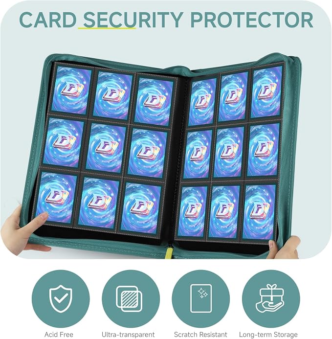 9 Pocket Card Binder, 360 Pockets Trading Card Binder, Double Sided Pocket - Image 6