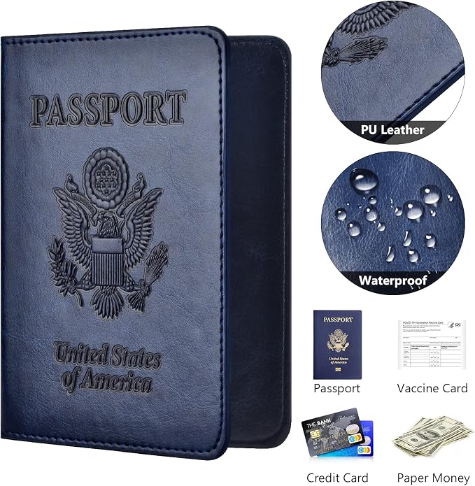 Passport and Vaccine Card Holder Combo, Passport Holder - Image 4