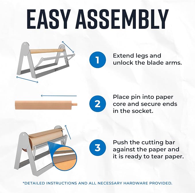Bryco Goods - 18 Inches All Paper Roll Dispenser and Cutter Made of Heavy-Duty - Image 7