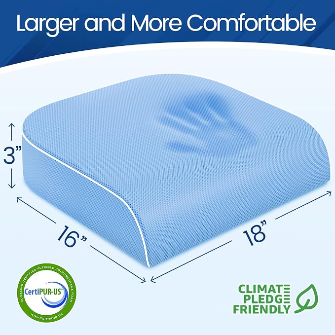 SweetSlubr Seat Cushion for Tailbone Pain Relief, Office Chair Cushion - Image 2