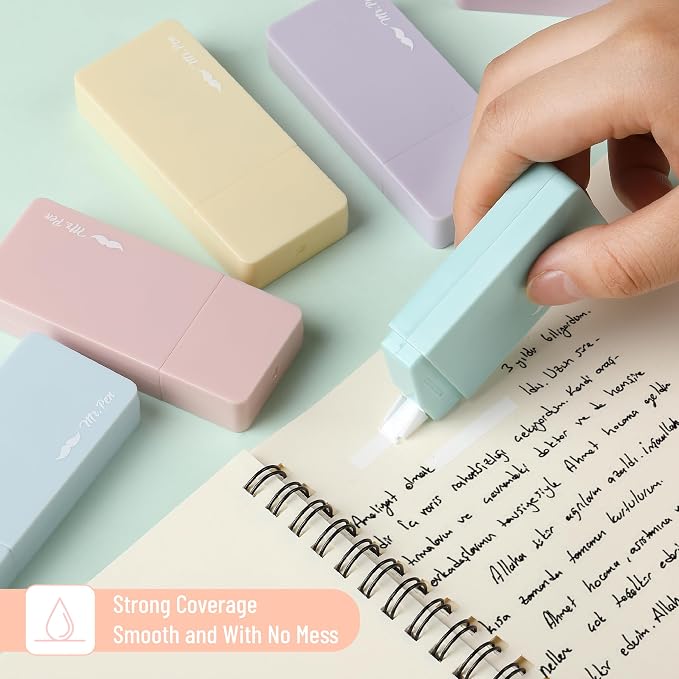 Mr. Pen- Aesthetic Correction Tape Bulk, 0.2" x 236", Pastel Colors | Cute - Image 4