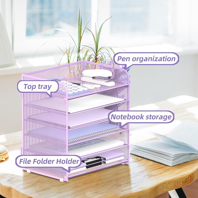SUPEASY 6 Tier Paper Organizer - Image 3