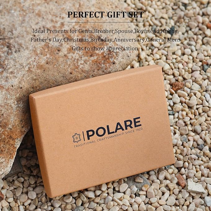 Polare Luxury RFID Blocking Leather Passport Holder Travel Wallet - Image 5