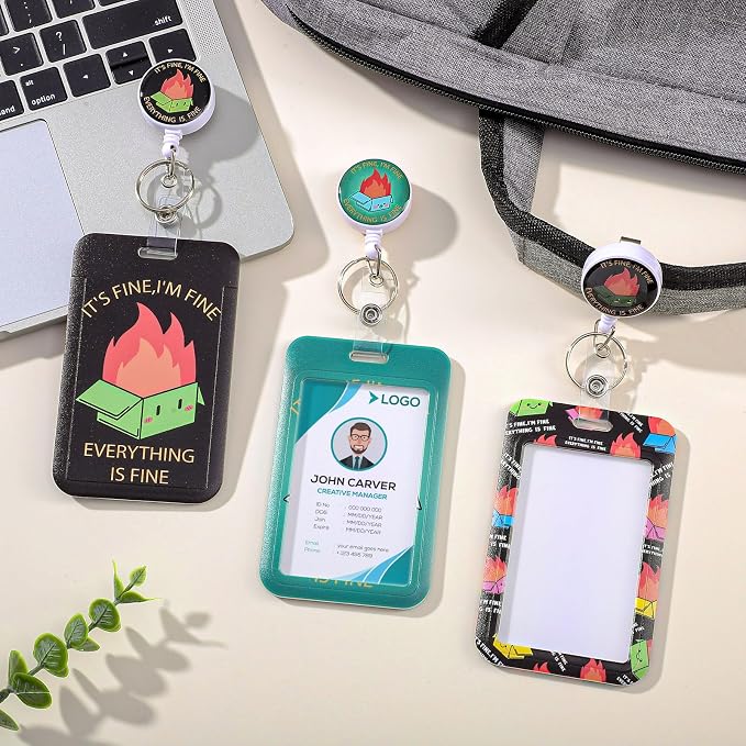 3 Set Dumpster on Fire Badge Holder - Image 6